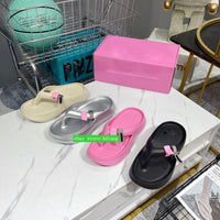 cute flip flops flats casual slippers fashion shoes women 2023 pink black silve beige 35-40