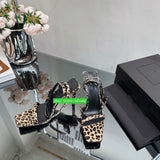 9cm stiletto high heel sandals Leopard & gold grace shoes fashion women 2023 35-42