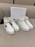 Thick sole casual shoes lace up high top fashion women white 2023 35-40 high quality