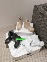 platform increase boots fashion rubbers cool women 2023 black apricot white 35-40