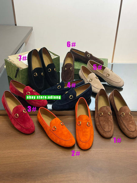 Suede flats comfort boat shoes fashion grace women 2023 35-41 high quality 7 colors