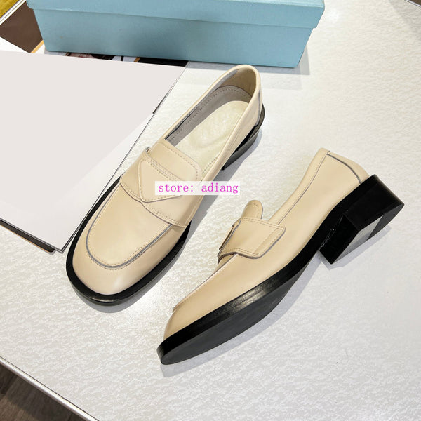 5.5cm thick heel cow patent leather boat shoes fashion flats women 2023 35-41 high quality