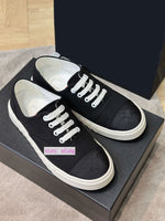 35-41 canvas flats lace up casual shoes comfort women 2023 black white high quality