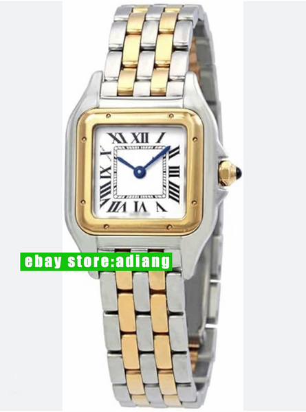 Square dial gold silve color watch women 2023 high quality