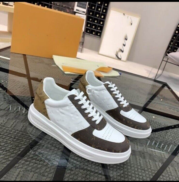 white+brown lace up casual shoes flats women 2024