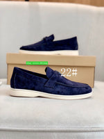 women 35-42 lace up Suede casual flats comfort boat shoes cow leather 2023 high quality