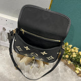 25*9*15cm high quality 6543 embossing leather crossbody bag shoulder bag fashion 2024