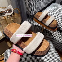 35-39 Platform slippers holiday casual shoes fashion women 2023 white black high quality