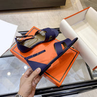 34-42 leather flats sandals fashion outwear shoes women 2023 14 colors high quality