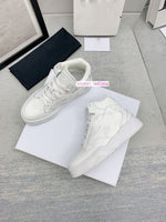 high top casual shoes lace up flats white fashion women 35-40 men 38-44 2023 high quality