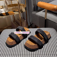 35-39 Platform slippers holiday casual shoes fashion women 2023 white black high quality