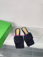 flats fluffy slippers soft comfort fashion shoes classic women 35-42 high quality new