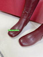 3.5cm cow leather high boots comfort shoes fashion classic women 2023 35-40