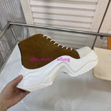 Platform heel lace up casual shoes cool fashion women 2023 new high quality
