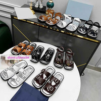 cow leather flats casual slippers sandals women fashion 2022new high quality 35-41