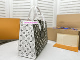 Embossing+print bag handle handbag tote bag high-capacity women high quality 2022new 35*27*14cm