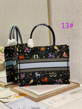 Top quality handle bag tote bag Embroidery 36.5*28*16cm  41.5*32*5cm 2022 new  1286S