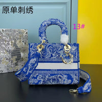 Top quality 16 colors 24*20*11cm handle +wide strap bag 8002# 2022 new