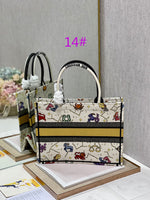 Top quality handle bag tote bag Embroidery 36.5*28*16cm  41.5*32*5cm 2022 new  1286S