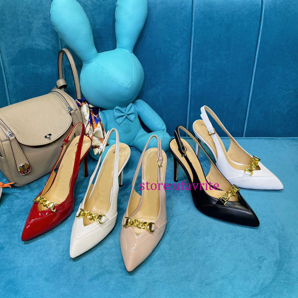 cow leather 10.5cm high heels Thick bottom point toe boat shoes  fashion women top quality size 35-41