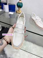 silk mesh flats fashion leather lining boat shoes women 2022ss 35-40 high quality