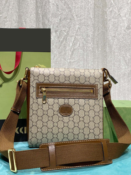 21*23.5*4.5cm print canvas leather retro crossbody bag  women high quality 2022 new 681021