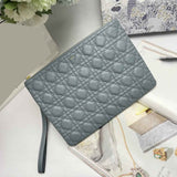 30*21.5cm check leather clutch bag women high quality 2022new