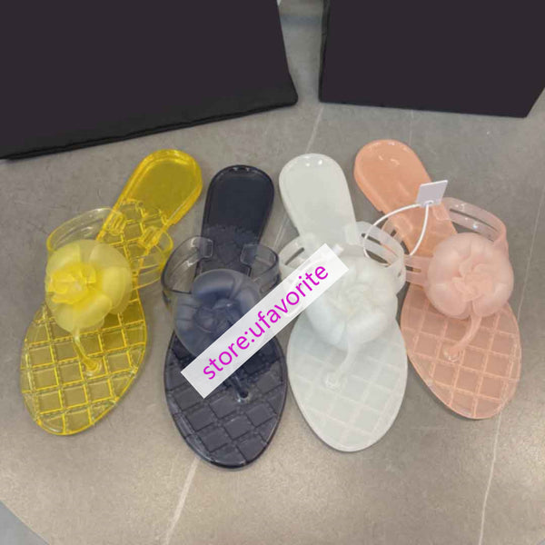 transparent Flip flops slippers sandals flats beach shoes women high quality 35-41 2022new