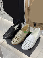 lamb leather weave casual flats boat shoes fashion women top quality 35-40