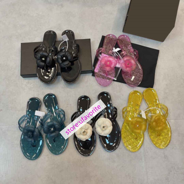 transparent pvc Flip flops slippers flats beach shoes women high quality 35-41 2022new