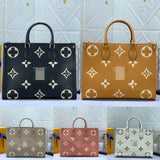 34*26*13cm embossing leather handle handbag tote bag women 2023 high quality