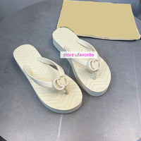 women  Thick bottom flats Flip flops slippers fashion shoes 35-42 high quality 2022new