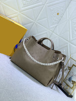 hollow out cow leather high-capacity handle handbag crossbody bag women 32*23*13cm high quality