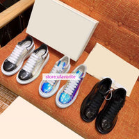 thick bottom laser lace up casual shoes classic fashion women 35-40 men 39-44 high quality 2022ss new