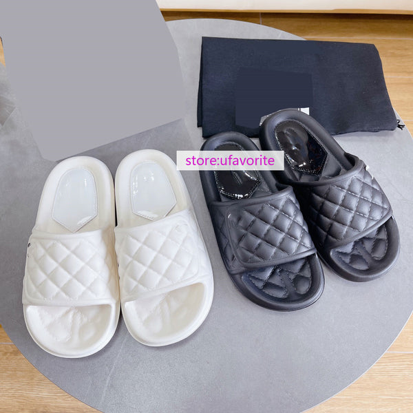 women  Thick bottom flats lattice slippers fashion shoes 35-45 high quality 2022new