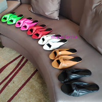 cow leather Anti-wrinkle knotting flats slippers fashion women size 35-41 top quality