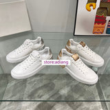 cow leather lace up flats white casual shoes women fashion 2023 35-41 high quality