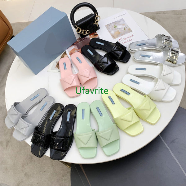 TPU+Lamb leather Flip-Flop slippers flats fashion women top quality 35-41 8 colors