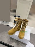 lace up Motorcycle style boots flats fashion street women size 35-40 top quality