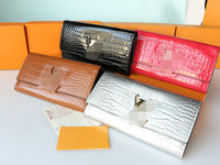 crocodile leather long wallet women fashion high quality 20*11*2.5cm