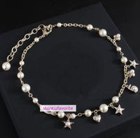 pearls necklace fashion adjustable length women 2022