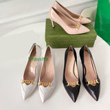 point lamb shoes 7.5cm silm heel boat shoes fashion women 35-40