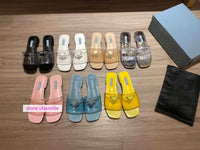 35-42 1.5cm TPU transparent flats slippers fashion shoes women high quality 2022new