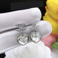 brief blingling silve love earring grace  fashion  women classic