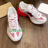 leather sneakers flats lace up shoes fashion women men high quality 2021new 35-45