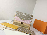 21*12*3cm 3 piece print canvas Double  chian crossbody bag women high quality 2022new