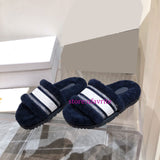 Embroidery Fur warm slippers winter shoes outwear top quality 35-41