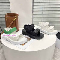 cow leather thick bottom sandals casual shoes women fashion high quality 2022new 35-40