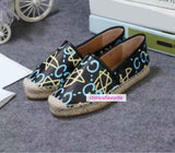 canvas print flats boat shoes comfort fashion women high quality 2022 new 35-41