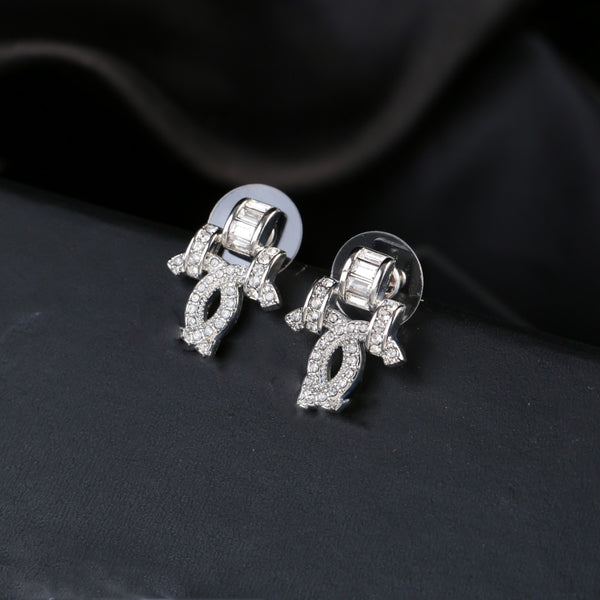 drill earring fashion brife women silve 2023 high quality